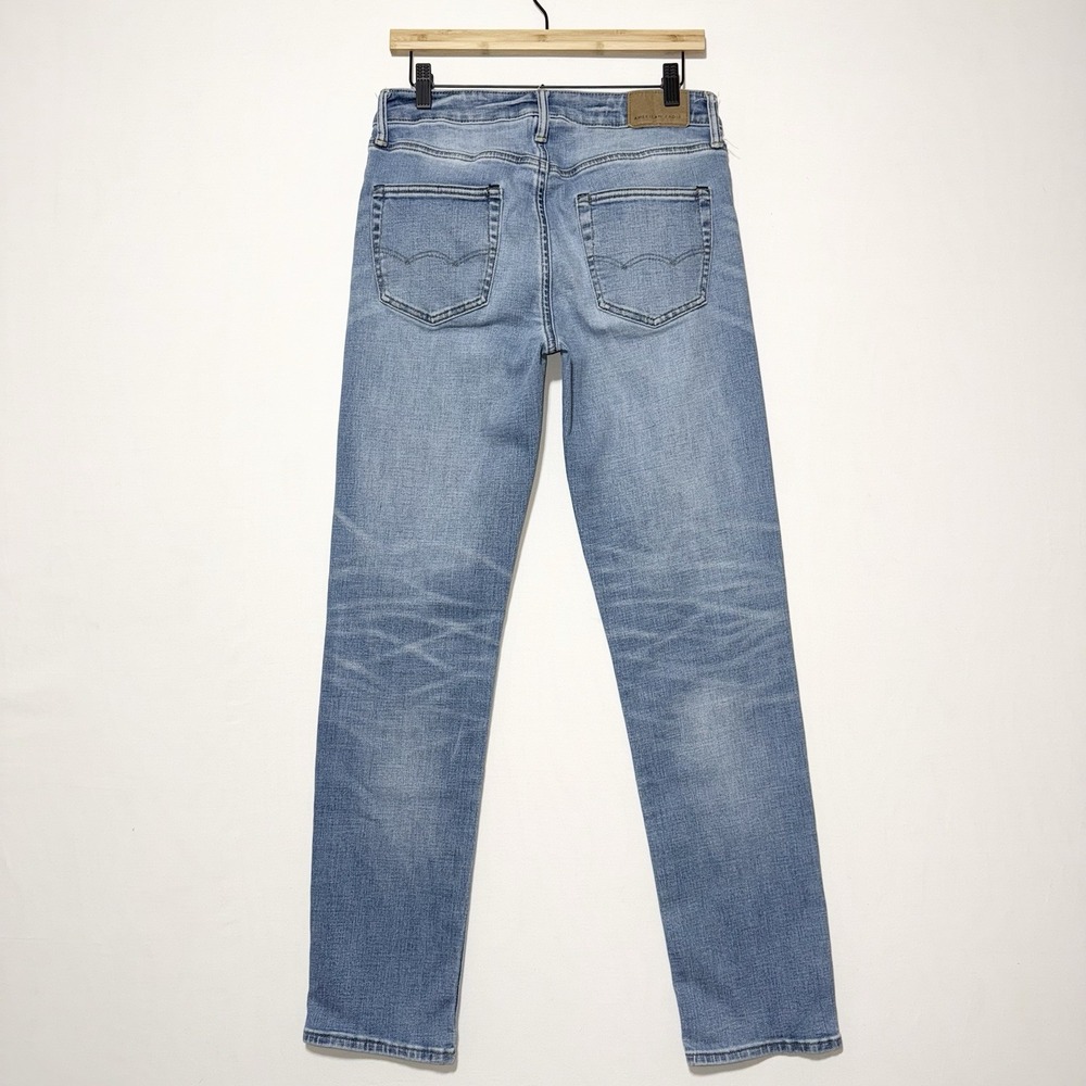 American Eagle Airflex Jeans Mens 29x32 Athletic Straight Distressed Stretch - Picture 2 of 9